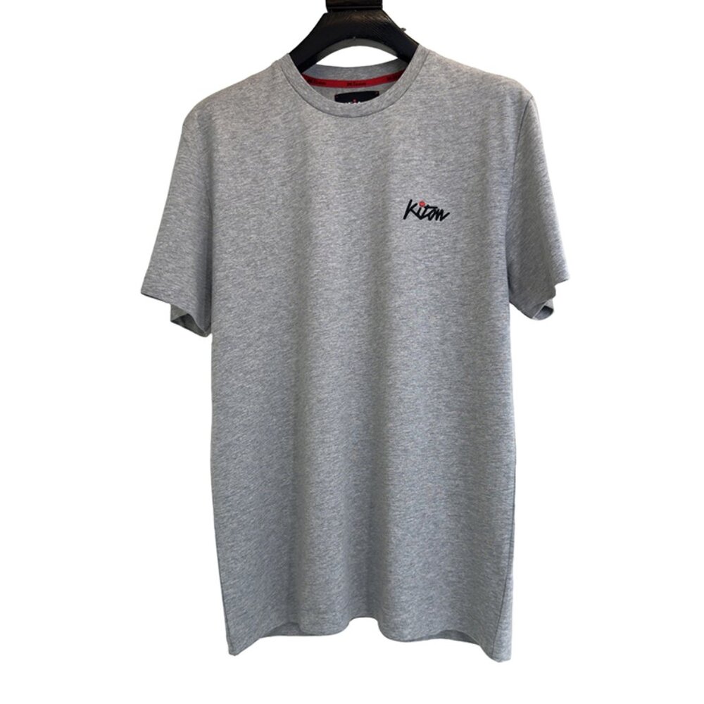 Kiton Grey Crew Neck Short Sleeve T-Shirt